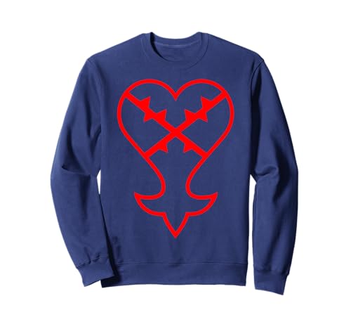 Sweat Kingdom Hearts Heartless pour fan de jeu vidéo Disney en coton noir et col rond