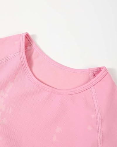 Image of AUROLA Serpent Snake Seamless Workout T-Shirts for Women,Short Sleeve Crop Top Gym Yoga Athletic Shirts Tee