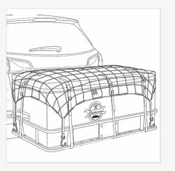 Sailnovo Hitch Cargo Carrier for Vehicles, Rear Mount Hitch Rack for Extra Storage