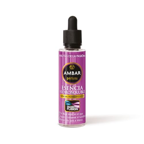 TIENDIFY - Esencia Hidrosoluble 50ml Ambar Perfums | Especial para Humidificador | Aromaterapia | Tecnología Fusión | Aroma Puro e Intenso | No Deja Residuos (Fruta De La Pasión)