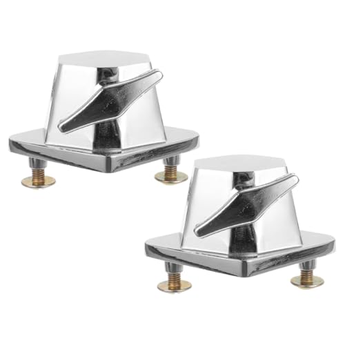 Hemoton 2 piezas Soporte Base para Tom Drum de Hardware de Batería en Hierro Plateado miniatura 1
