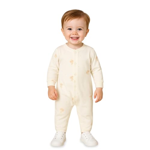 Image of Kidbea Soft Cotton Unisex Baby Onesie Romper | Cute & Multiple Prints Full Sleeve Sleepsuit for Infant | Comfortable Trendy Bodysuit