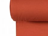 Tela de vestir de punto elástico tubular orgánico con estampado liso, óxido por metro