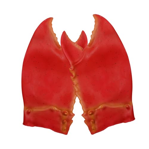Hsthe Sea Gloves Costumes Prop Simulated Paw Gloves Red Halloween Gloves Novelty Paw Gloves Funny Halloween Gloves Latex Crab Claws Claw Costume Gloves Crab Claws Gloves - Image 3