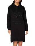 Puños y cintura acanalados G-Star Para Mujer Vestido Graphic Text Hooded, Negro (dk black D17768-A613-6484), XXS