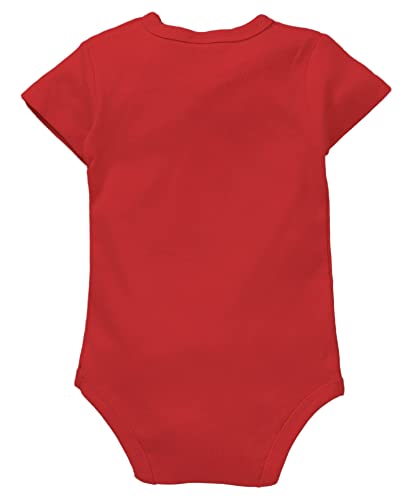 Image of Zeezeezoo Little Fire Cracker Red Baby Onesie Bodysuit Romper 100% Cotton