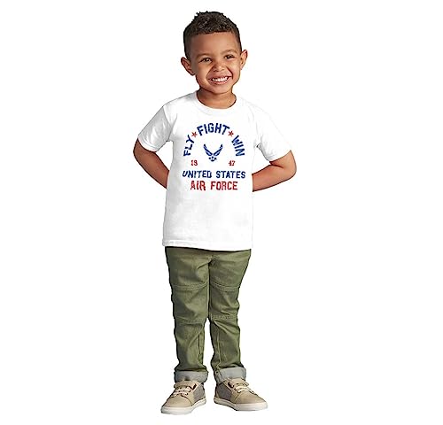 US Air Force Fly Fight Win Vintage Toddler Boy Girl T Shirt3