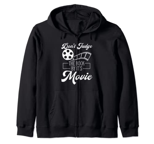 Ne jugez pas le livre par It's Movie Funny Book Movies Lover Sweat à Capuche