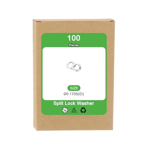 Uxcell F24041700UX0030 #8 Split Lock Washer, 100Pcs 304 Stainless Steel Spring Lock Washers Metal Split Ring Washer thumb #6