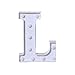 SMYTShop Light Up Letters, Warm White LED Letter Light Up Alphabet Letter Lights for Festival Decorative Letter Party Wedding (L)