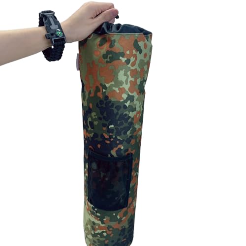 GREOENEL Amor Pcp Carbon Fiber Tank, Paintball Air Tank & Cylinder Carrier Bag Pouch Backpack 3L with Privacy Protection Travel Bag Tags (3L Bag+Survival Bracelet)