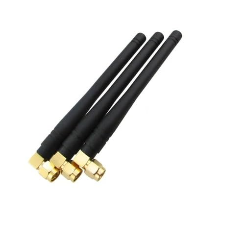 NBR 5dbi SMA Male Right Angle Fixed 2.4Ghz 5GHz Omni Rubber Duck Whip WiFi Bluetooth Antenna Lightweight Dual-Band Antenna Waterproof- 3 pc.-image-21