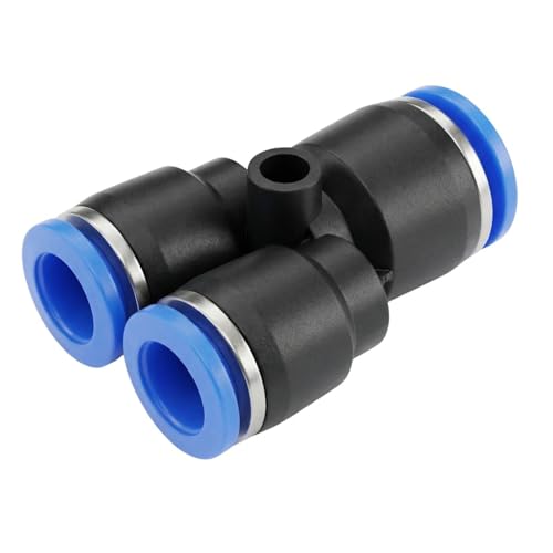 Conector neumático Lumonic de 10mm a 2x8mm con unión push-in para sistemas de aire 2