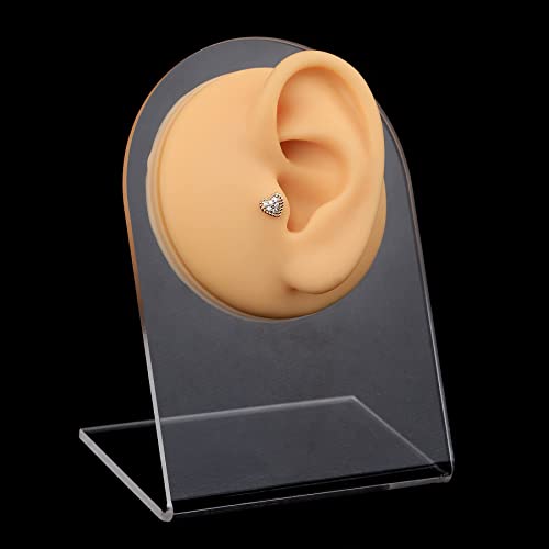 Jewseen 14K Gold Cartilage Earrings 16G Tragus Earring Moon Helix Rings Star Conch Piercing Lightning Cartilage Stud Body Jewelry #TOP5