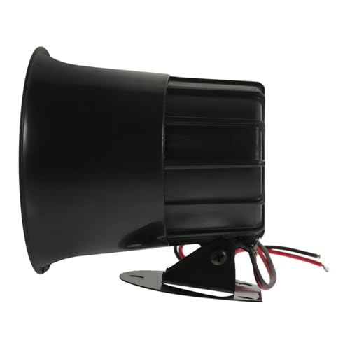 FONDOTIN 12V Siren Alarm Replacement Pa Speaker for Vehicle Outdoor Automotive Siren Horn Loud Single Tone Siren for Car Truck