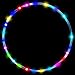 LED Hoop Dance Exercise 36in Light Up Hoop for Adults Kids Children, Auto Color Changing Fitness Equipment, Weight Loss Strobe Glow up Light for Hooper 90cm Hoops (Need 2AA Batteries. Not Included)