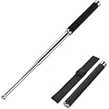 ポータブル 伸縮式護身棒 3段 護身用スティック 車載用 防身用 携帯便利 多機能トレッキングポール 自己防衛 緊急ツール ウォーキングスティック 自己防衛対応 防犯グッズ 護身グッズ 男女兼用 収納バック付 (24-64cm)