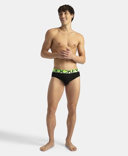 Image of Jockey FP01 Men Super Combed Cotton Solid Brief with Ultrasoft Waistband