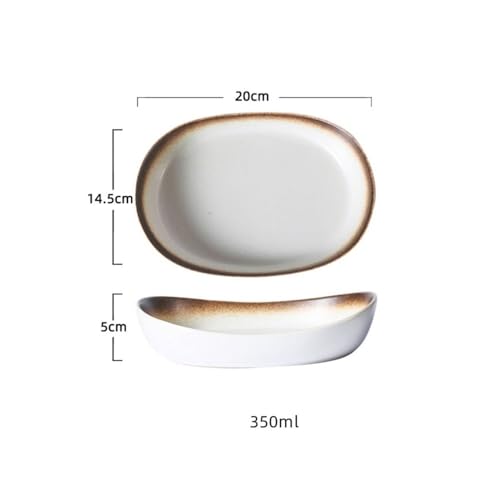 Plaque de cuisson blanche 20cm pour four et micro-ondes - 3