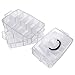 Kurtzy Caja Almacenamiento Plastico 3 Niveles - Ranuras de Compartimentos Ajustables -...