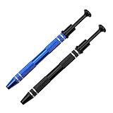 Lurrose 2 Stück Schraubgreifer Aluminiumlegierung 4 zinkiger Ic Entfernungswerkzeug Metallgreifer für Elektronische Bauteile Rutschfest Kompakt mit Federmechanismus Greifer für Kleinteile