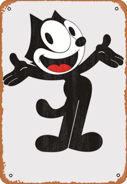 Amazon.co.jp: ヴィンテージ ブリキ看板 Felix the Cat レトロ