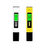 Tragbare Messgeräte mit LED Displays: Das wasserqualität tester,TDS und EC Messgeräte werden mit hintergrundbeleuchtetem Display.Messergebnisse können dank der praktischen Hold-Funktion eingefroren werden.Auch bei dunklem oder hellem Licht gut lesbar.