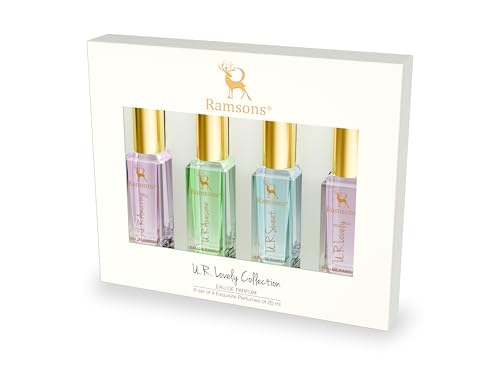 Image of Ramsons U. R. Lovely Exquisite Perfume Giftset Pack of 4 Unisex Perfume (20ml x 4) | Long Lasting Fragrance