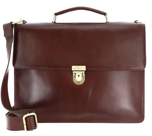 Bolso bandolera de cuero para portátil Cambridge: ideal para tu rutina de trabajo y viajes