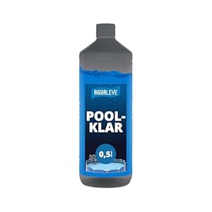 AGUALEVE® Poolklar 0,5l *NEU* | Kristallklar 2.0 Formel für perfektes Poolwasser | Pools, Whirlpools, Planschbecken | Markenqualität Made in Germany | für 100.000 Poolwasser | mit Note 1,2 getestet