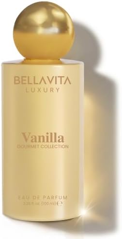 Bellavita Luxury Vanilla Eau de Parfum | 100 ml (3.4 fl.oz.) | Perfume for Men and Women | Gourmet, Coconut, Vanilla and White Musk Notes | Long Lasting Unisex Fragrance