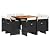 YuuSsea Patio Furniture Set of 8 Wicker Chairs for Balcony Table Outdoor Garden - Small Piece Conversation Set for Porch and Outside Dining