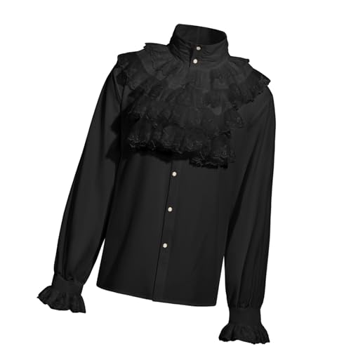 Camisa de vampiros pirata para hombre ideal para lucir un disfraz de Halloween medieval único