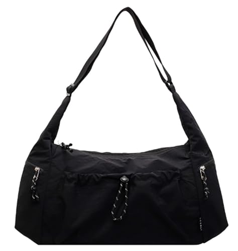 Slouchy Women's Nylon Crossbody Bag Large-capacity Shoulder Purse Designer Casual Ladies Tote Commuter College Bag