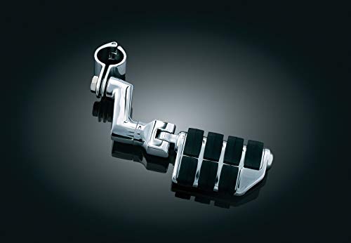 Kuryakyn 7993 Motorcycle Foot Controls: Offset Dually ISO Highway Pegs with Magnum Quick Clamps for 1-1 4 Engine Guards Tubing, Chrome, 1 Pair