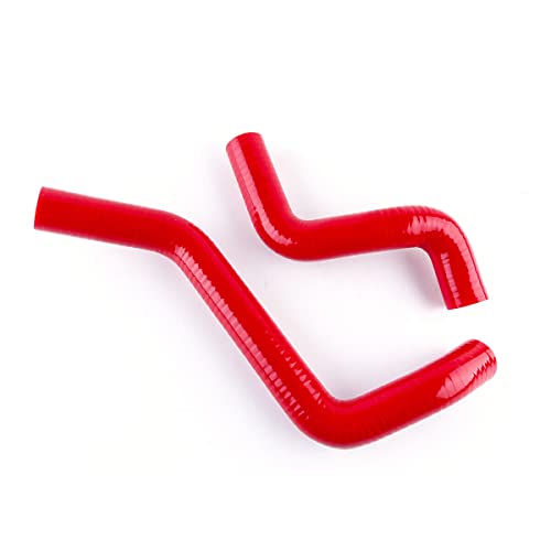 Kit de mangueira de radiador CMS Red de silicone de 3 camadas compatível com Toyota Starlet Glanza 4