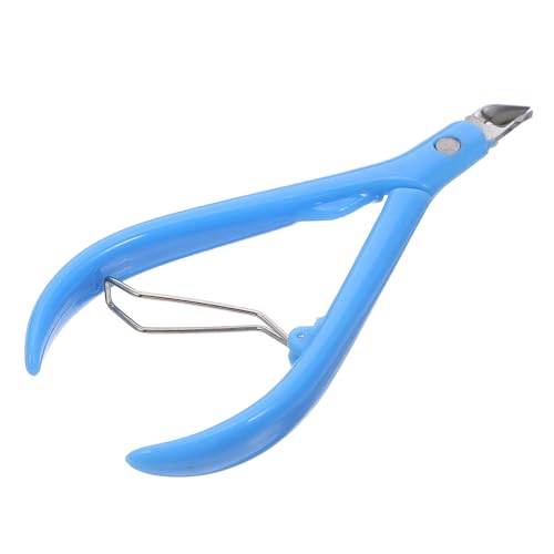 DECOMELODY Cortacutículas Profesional con Mango Plástico Resistente Cortador Portátil para Manicura y Pedicura Cuchillas de Precisión para Uñas Herramienta Duradera para de Color Aleatorio