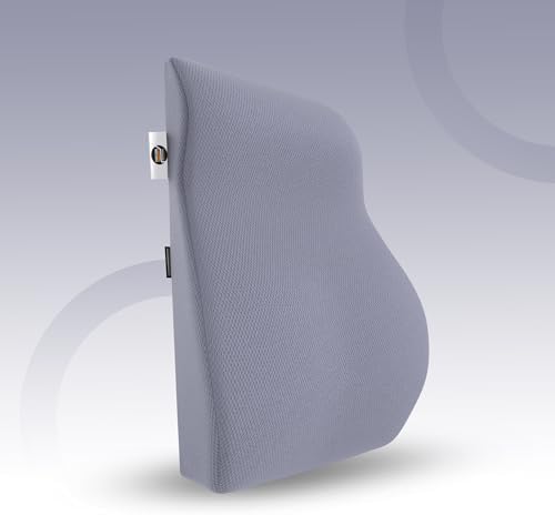 Orthopedic Memory Foam Backrest for Office Chair & Car – Dr. Recommended Lumbar Support Pillow for Lower Back Pain Relief – Ergonomic Posture Corrector with Dual Adjustable Straps