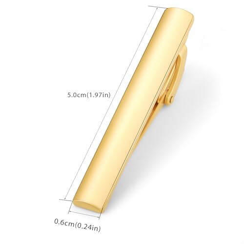 Image of HONEY BEAR 5cm /5.4cm /6cm Mens Tie Clip Bar for Normal Size Steel Business Wedding Gift 1.97 inch /2.12 inch /2.36 inch