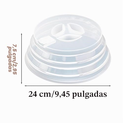 Tapa de silicona para microondas ideal para mantener tu cocina limpia 3