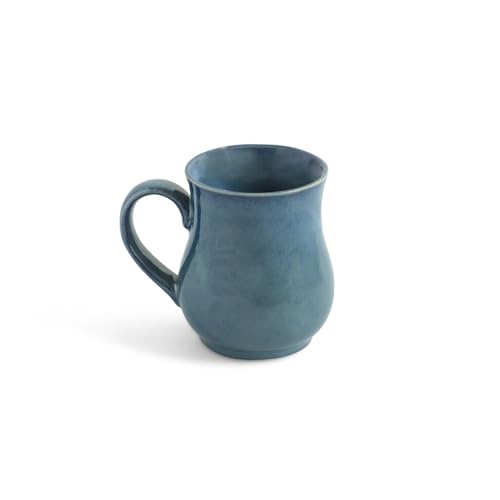 Image of ExclusiveLane 'Belly Pot' Ceramic Coffee Mugs Set of 6 (Set of 6, 300 ml, Microwave Safe, Hand Glazed) | Ceramic Coffee Mug Coffee Cup Set of 6 Tea Mugs Set Tea Cups Ceramic Mugs