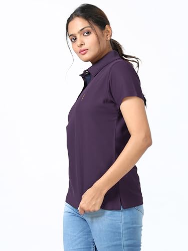 Image of STELLERS Women's Premium Polo T-Shirt, Regular Fit | Odour Resistant | Wrinkle Free | Quick Dry | Stretchable | Lightweight | Breathable | Sustainable | Anti-Static | Feather Touch Feel