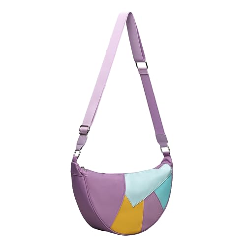 Crescent Bag for Women Men Casual Lightweight Crossbody Shoulder Hobo Small Purse With Wide Adjustable Strap