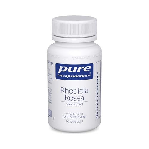 Pure Encapsulations Rhodiola Rosea 100mg - Supplement for Stress Relief & Women's Health - 90 Vegetarian Capsules