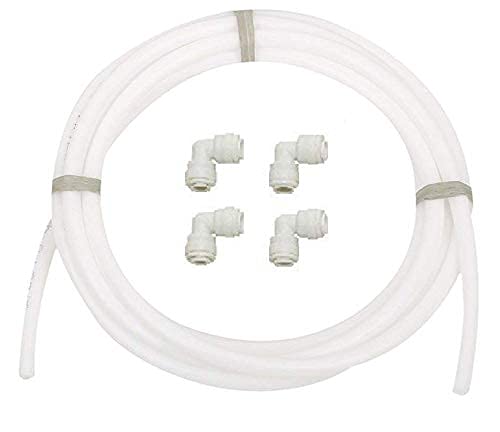 AQUALIQUID RO Water Purifier Filter 5 Meter White Pipe 1/4"+Push fit 4 Elbow connectors 1/4"-1/4 inch (Pipe-5Mtr+4 Elbow) (B0994FQJYS) Amazon Price History, Amazon Price Tracker
