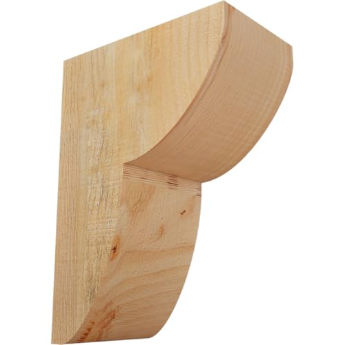 Ekena Millwork COR06X10X14CRE00RDF 6"W x 10"D x 14"H Crestline Rough Sawn Corbel, Douglas Fir