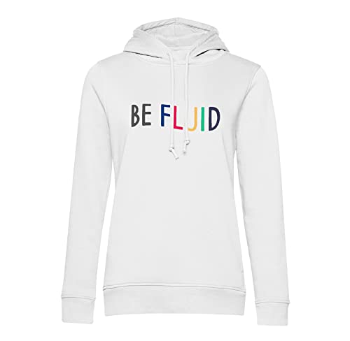 Sweat à capuche Be Fluid LGBTQ+ et pride en coton confortable