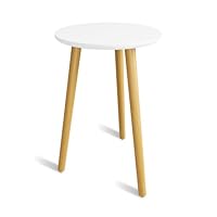 Bamworld Blumenständer Hoch – Moderner Beistelltisch & Pflanzenständer aus Holz, Rundes Design für Wohnzimmer & Balkon Deko