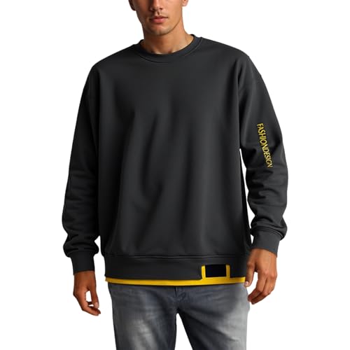 Sudadera Negra Hombre Capucha Negra Vestir Impermeable Montaña Chulas Canguro Verano...