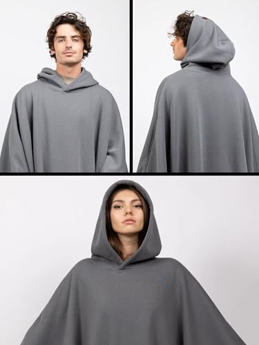Image of FREE THE SHEEP Eden Hoodie - Oversized Weighted Hoodie Cloak with Ultra-Soft Faux Fur Liner
